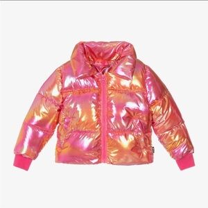 • Rock Your Baby • Girls Barbie Puffer Jacket Pink Shiny 
5